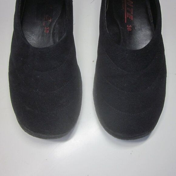Zante Womens Size 7.5 / 38 EU Flats Black Suede Made in Italy Non-Slip Sole - Picture 11 of 11